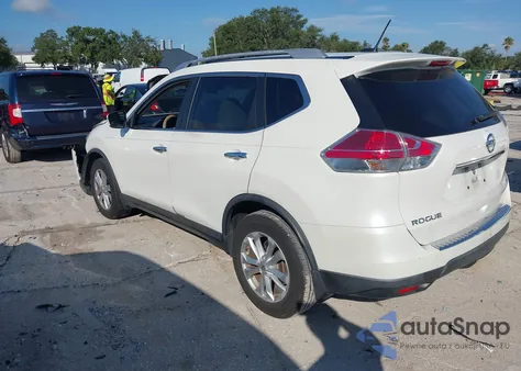 2015 Nissan Rogue Sv z USA, uszkodzony, nr VIN KNMAT2MT9FP559834